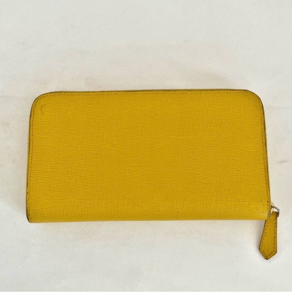 Fendi Mustard Yellow Zip Wallet - Picture 4 of 13